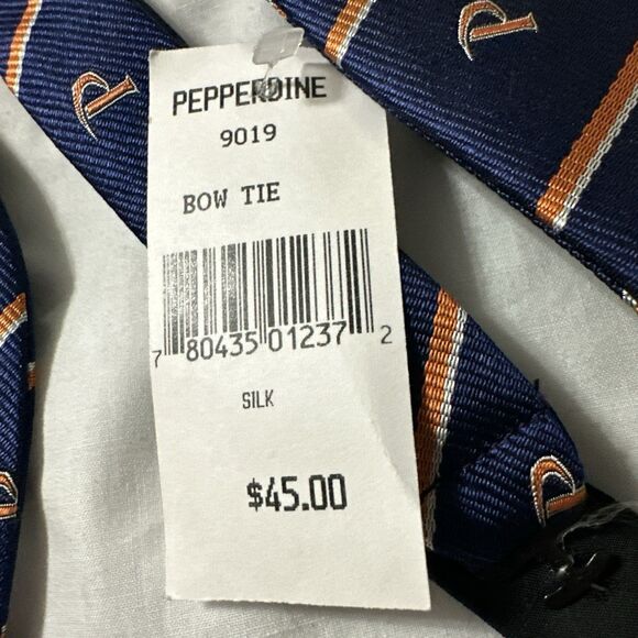 New PEPPERDINE University Men’s Adjustolox Silk BowTie Bow Tie - Picture 14 of 16